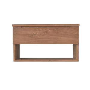 Mueble de baño suspendido teca masiva 80 cm