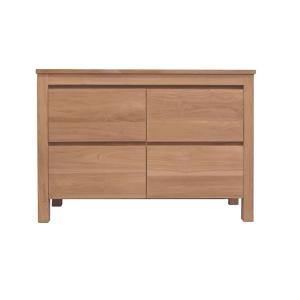 Mueble de baño teca masiva 120 cm