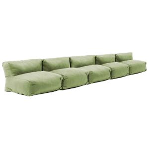 Mueble de jardín modular 5 plazas verde cactus