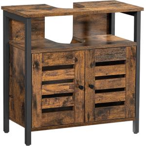 Mueble de lavabo de 60 x 30 x 60 cm de color marrón rústico…