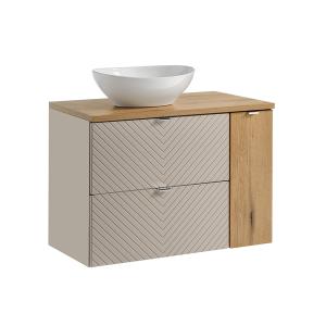 Mueble lavabo 2 cajones 1 puerta estratificado 80cm