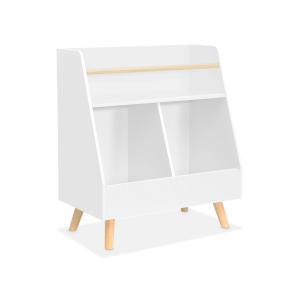 Mueble para niños, 2 compartimentos, blanco