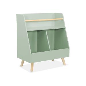 Mueble para niños, 2 compartimentos, verde