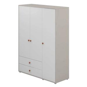 Mueble pino macizo gris y rosa 150x200cm