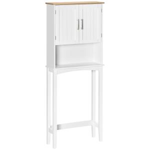 Mueble sobre inodoro color blanco 64 x 22 x 165 cm