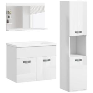 Muebles de baño 30x30x131.5 cm blanco