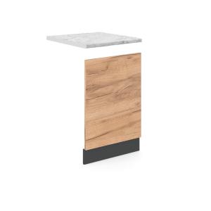 Muebles de cocina  45 cm , et mármol, roble dorado