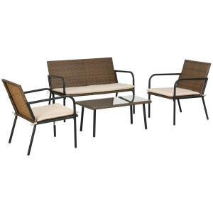 Muebles de jardín 111x69x77 cm multicolor