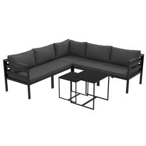 Muebles de jardín 67x67x64 cm gris