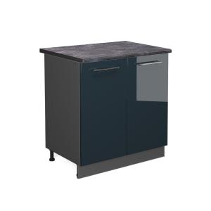 Muebles fregadero con estante, et antracita azul oscuro 80x…