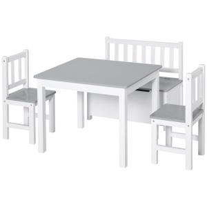 Muebles infantiles 60x50x48 cm gris y blanco