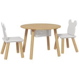 Muebles Infantiles 60x60x44 cm Madera Natural