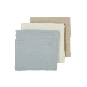 Muselina lavada med pack de 3 off.w/l.grey/sand