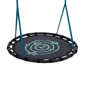 Nido giratorio para pórtico metal negro D120cm