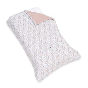 Nórdico para cama júnior 90x200 cm estampado flores rosa