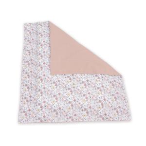 Nórdico reversible minicuna 55x70 cm/60x80 cm flores rosa
