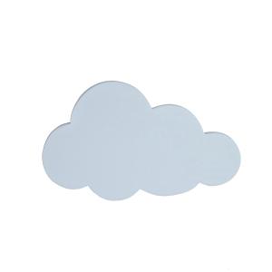 Nube infantil artesanal de madera de pino azul 41x25 cm