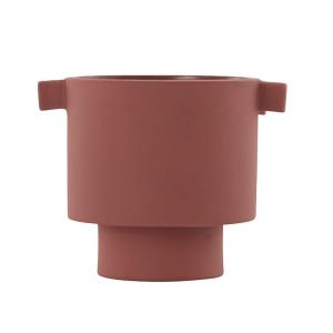 Olla de gres rojo Ø10,5xH10,5cm