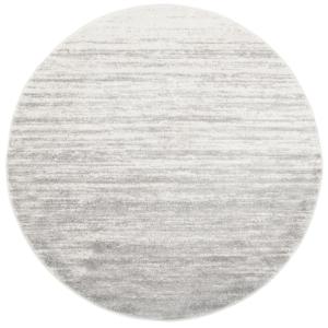 Ombre moderno marfil/plata alfombra 120 x 120