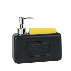 Organizador de fregadero con dispensador de jabón de cerámi…