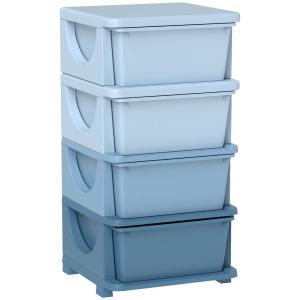 Organizador de juguetes 37x37x76 cm azul