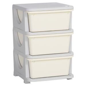 Organizador de juguetes beige 37 x 37 x 56.5 cm