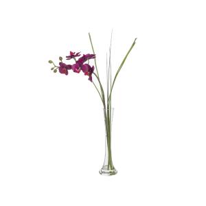 Orquídea ilusión de agua artificial morada h65