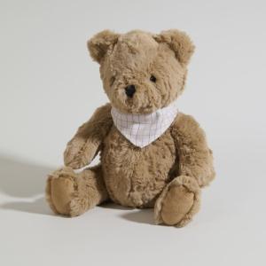 Oso de peluche marrón y crudo