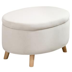 Otomano puff 71x51.5x42 cm beige