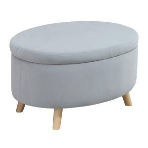 Otomano puff 71x51.5x42 cm gris