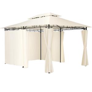 Pabellón para jardín, diseño lujoso, 6 paneles laterales, 4…