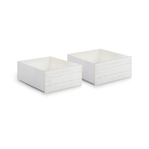 Pack 2 cajones madera Blanco - Vintage White