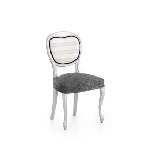 Pack 2 fundas de silla elástica gris oscuro 40 - 50 cm