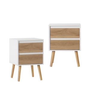 Pack 2 mesitas de noche pb, melamina  40 x59