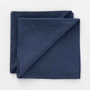 Pack 2 servilletas 100% lino  azul