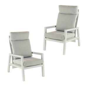 Pack 2 sillones reclinbles reforzados blanco