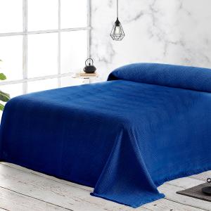 Pack 2 unidades plaids multiusos sofa cama azul 180x260 cm