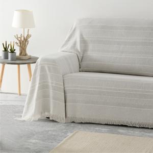 Pack 2 unidades plaids multiusos sofa cama gris beige 180x2…