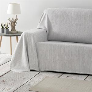 Pack 2 unidades plaids multiusos sofa cama gris claro 230x2…