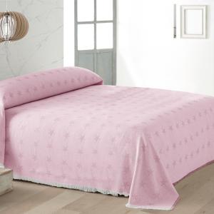 Pack 2 unidades plaids multiusos sofa cama rosa 230x260 cm