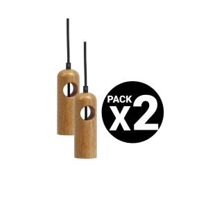 Pack 2X Pendel Madera Clara 150cm