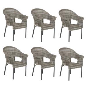 Pack 6 sillones para jardín boden