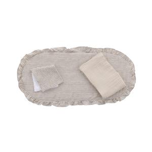 Pack colcha capazo 35x75x1 cm black