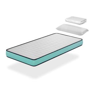 Pack colchón 90x190x14 cm promo confort   1 almohada   1 pr…