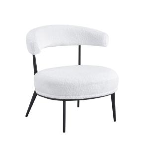 Pack de 2 butacas tapizadas en teddy en color blanco 69 x 7…