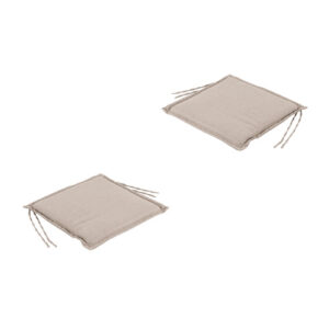 Pack de 2 cojines de sillas de jardín olefin marrón tostado…
