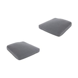 Pack de 2 cojines para sillas de jardín curvado olefin gris…