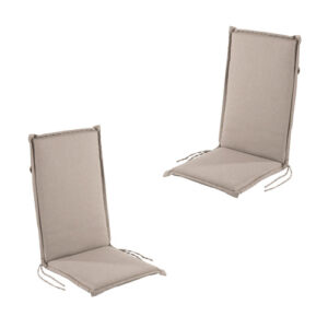 Pack de 2 cojines para sillón de jardín reclinable marrón t…