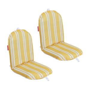 Pack de 2 sillas de playa plegables amarillo