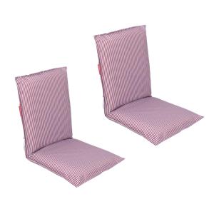 Pack de 2 sillas de playa plegables granate